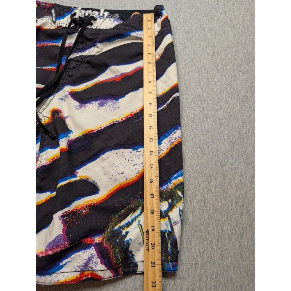 Y2K FOX Board Shorts Cargo Pocket Swim Trunks Mens Size 33 With Bottle Opener - Picture 6 of 9